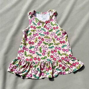 EUC Posh Peanut Cherry Print Tank Top size 5t-6t
